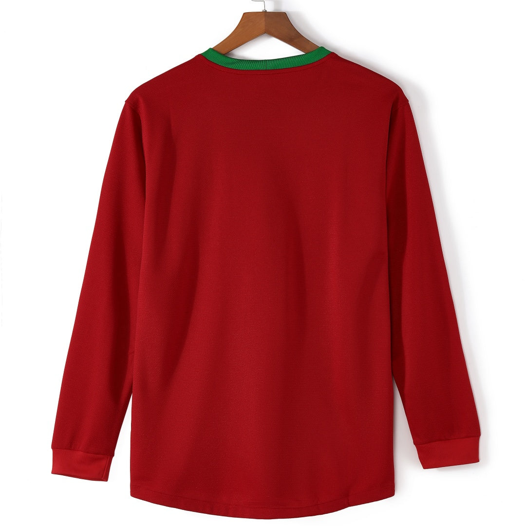 Portugal 2012 Home Retro Long Sleeve Jersey