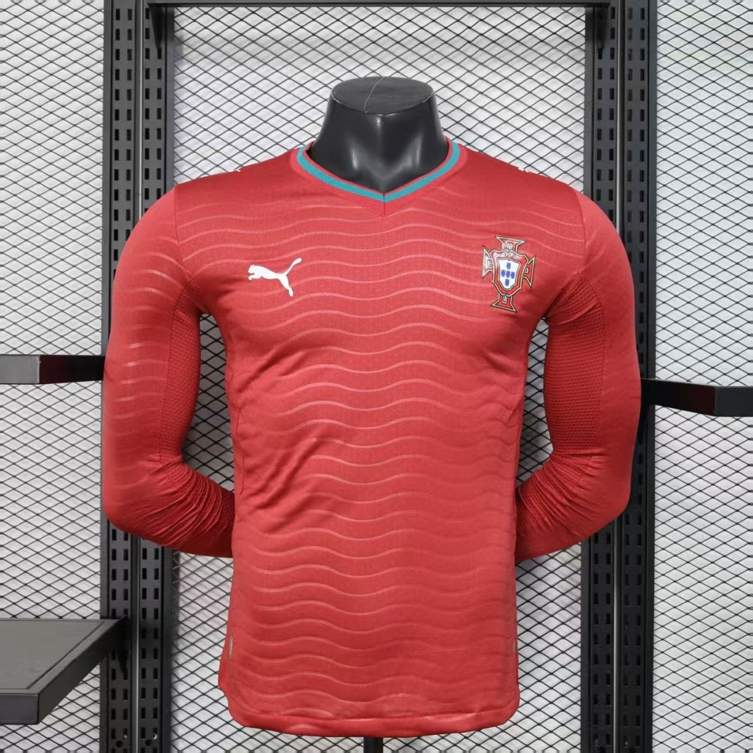Portugal 25/26 Home Player Long Sleeve Jersey