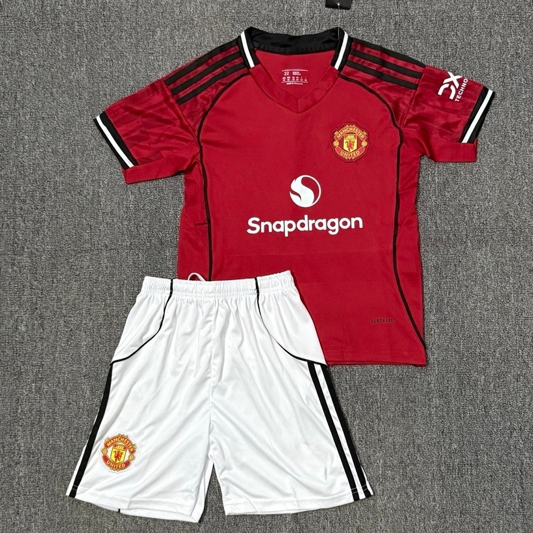Manchester United 25/26 Home Kids Kit