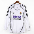 Real Madrid 2006-2007 Home Retro Long Sleeve Jersey