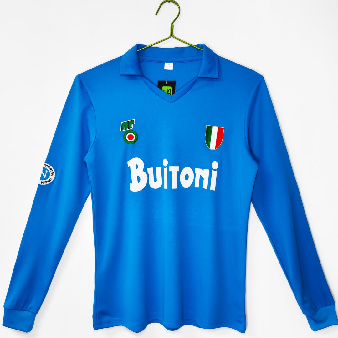 Napoli 1987-1988 Home Long Sleeve Retro Jersey