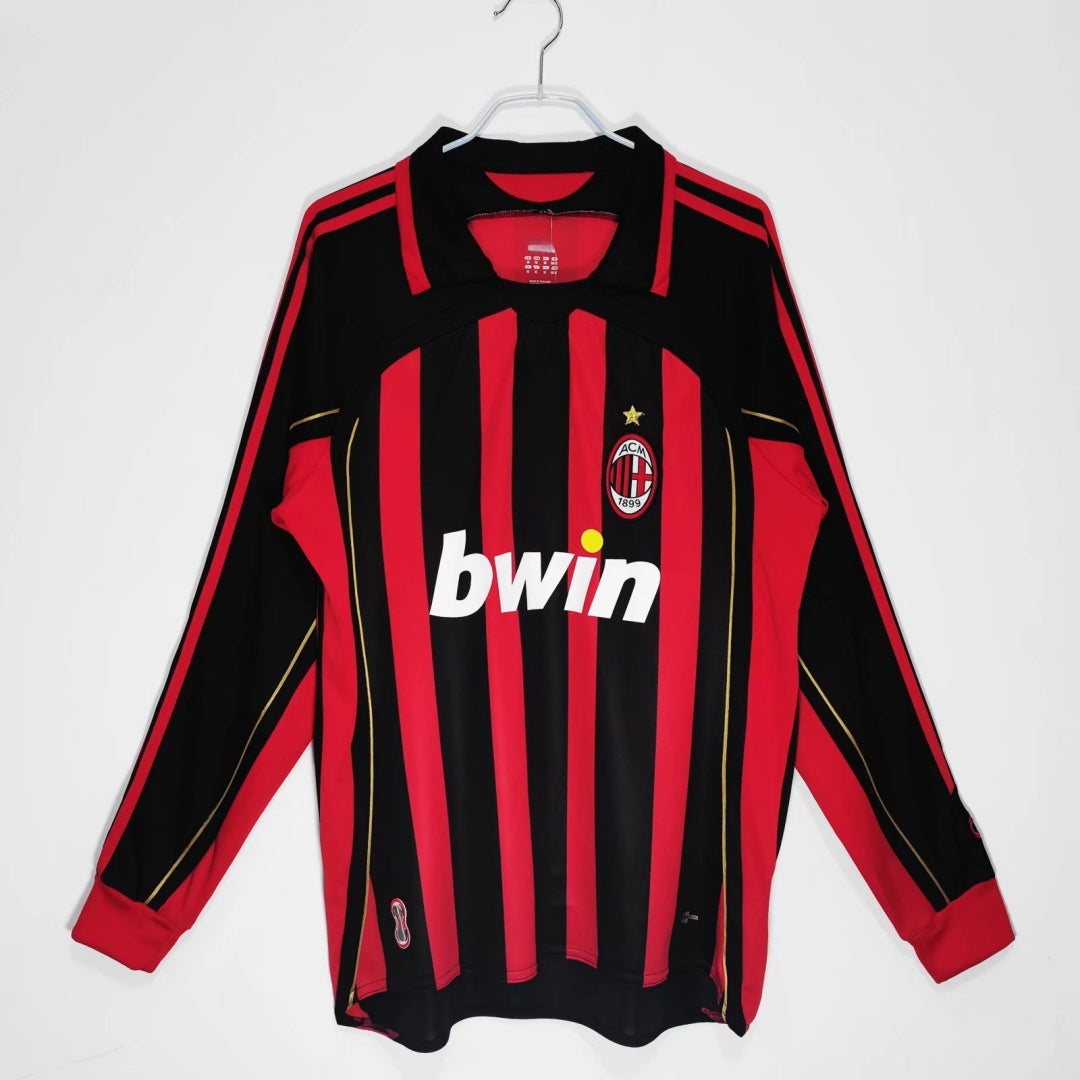 AC Milan 2006-2007 Home Retro Long Sleeve Jersey