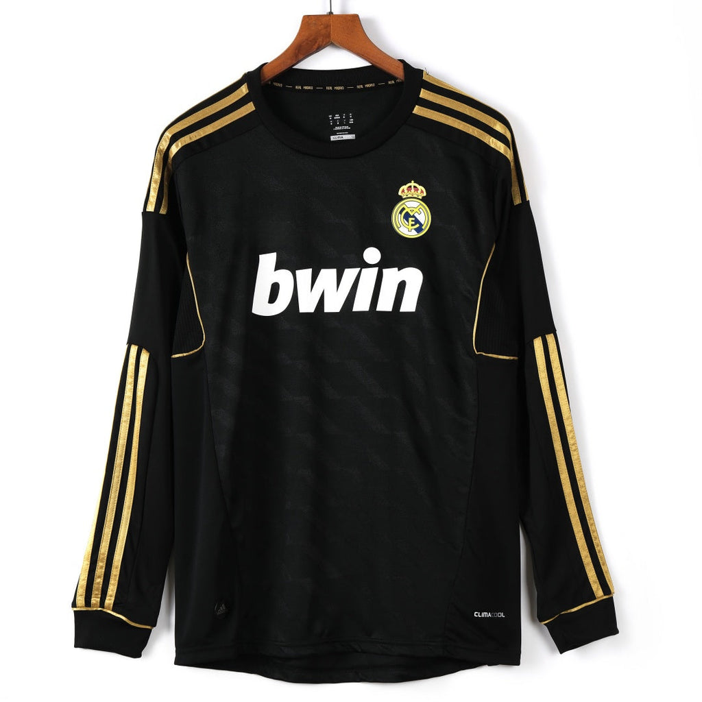 Real Madrid 2011-2012 Away Long Sleeve Retro Jersey