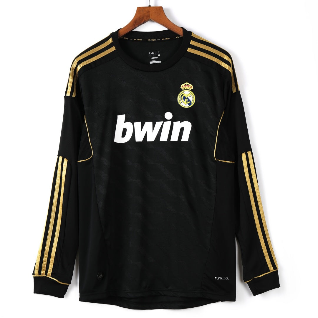 Real Madrid 2011-2012 Away Long Sleeve Retro Jersey