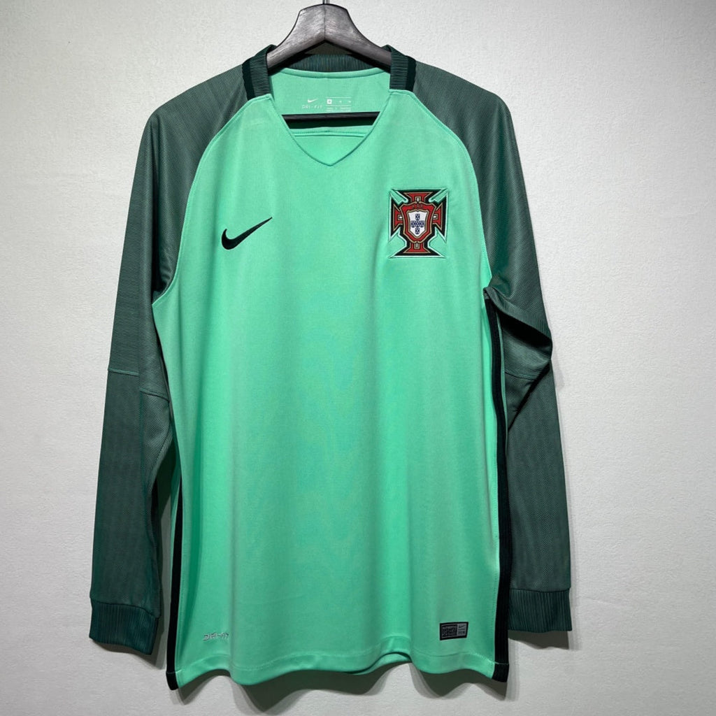 Portugal 2016 Away Retro Long Sleeve Jersey