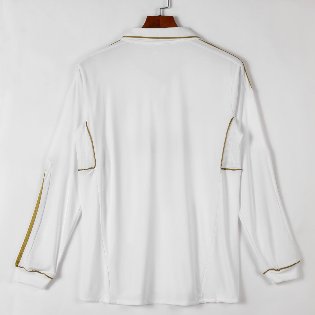 Real Madrid 2011-2012 Home Long Sleeve Retro Jersey