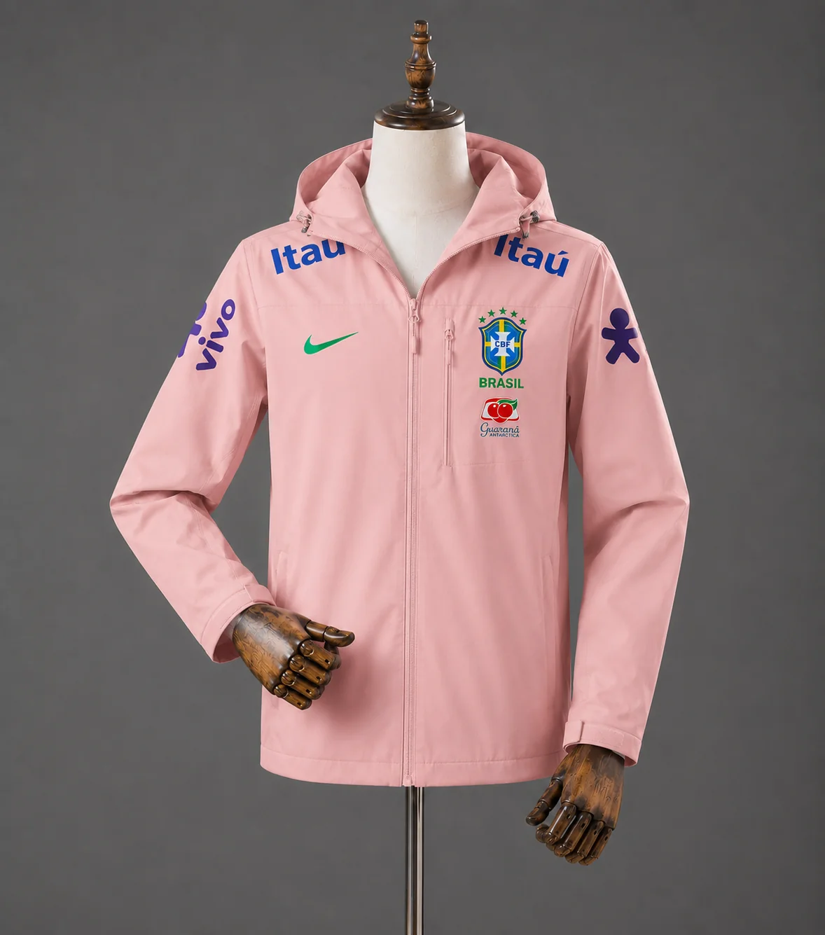 Reversible Windbreaker Jacket Brazil Pink