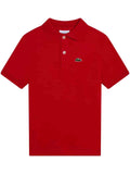 Lacoste cotton polo shirt red