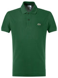Lacoste cotton polo shirt green