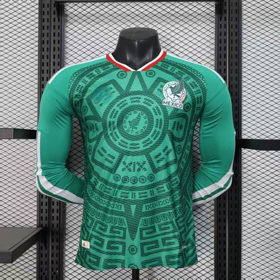 Mexico 25/26 Home Player Long Sleeve Jersey