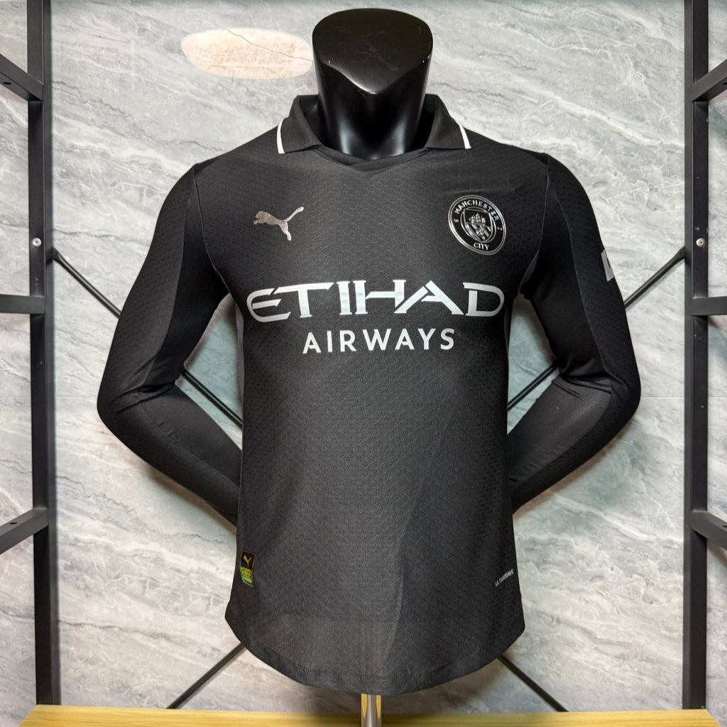 Manchester City 25/26 Away Player Long Sleeve Jersey