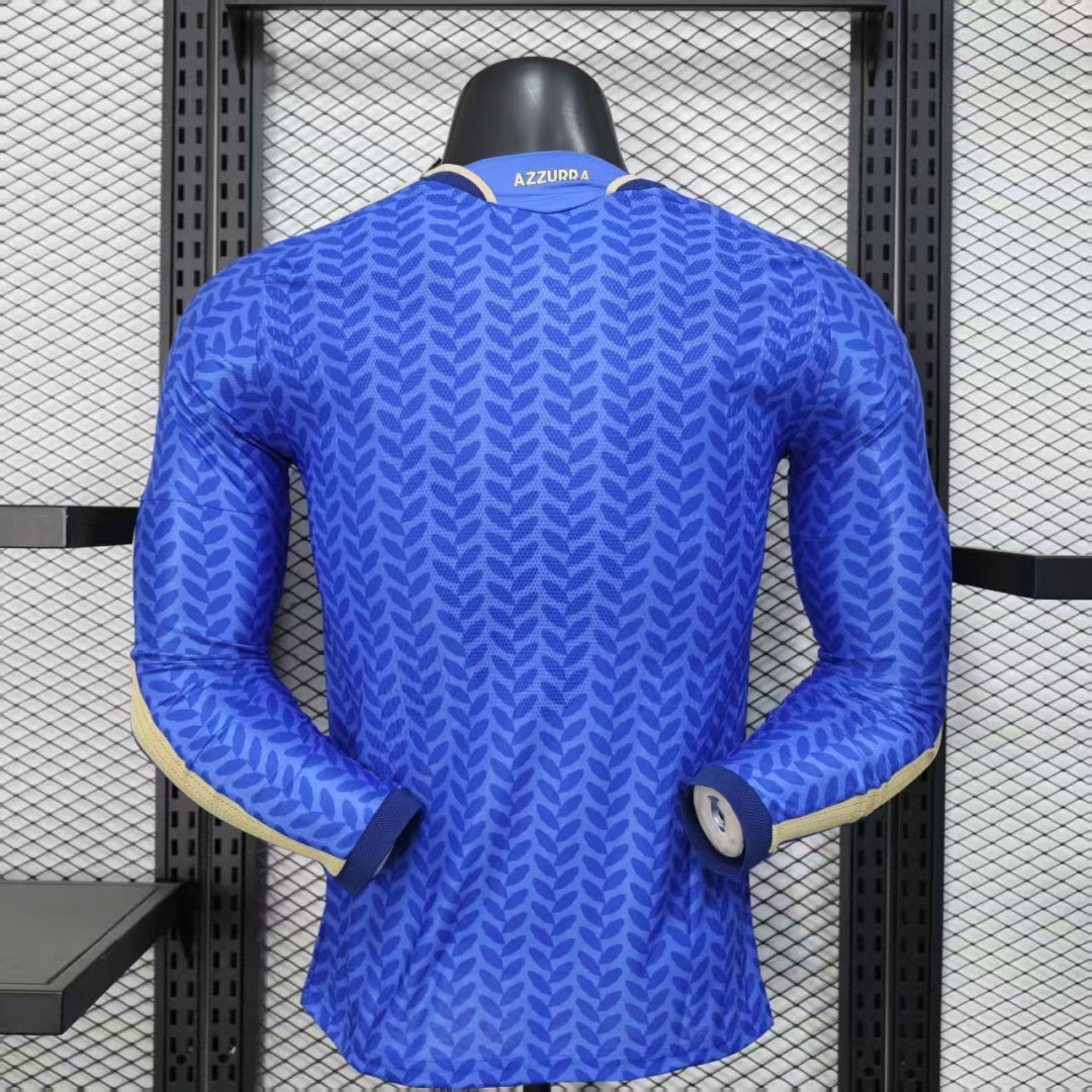 Italy 25/26 Home Player Long Sleeve Jersey