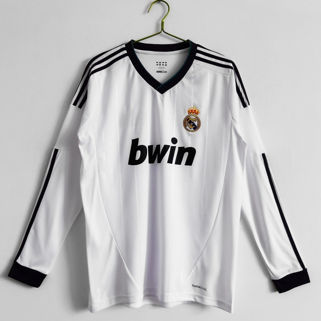 Real Madrid 2012-2013 Home Long Sleeve Retro Jersey
