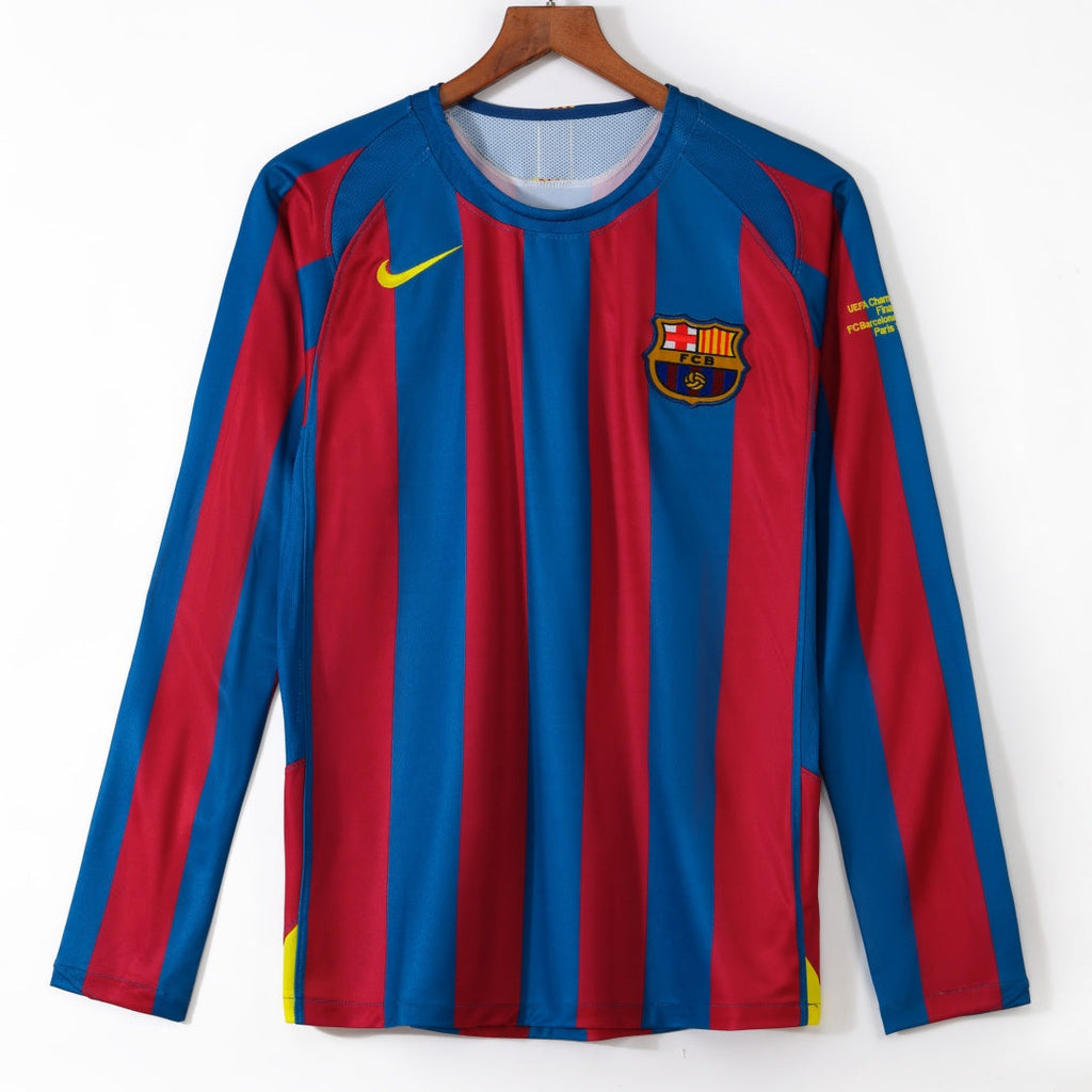 Barcelona 2005-2006 Home Retro Long Sleeve Jersey