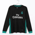 Real Madrid 2017-2018 Away Long Sleeve Retro Jersey