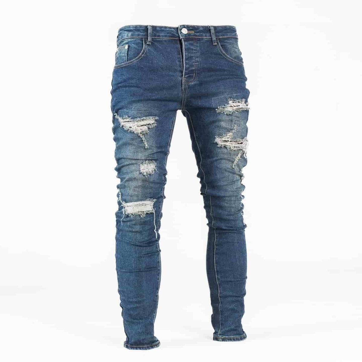 Men's Ripped Skinny Denim Jeans