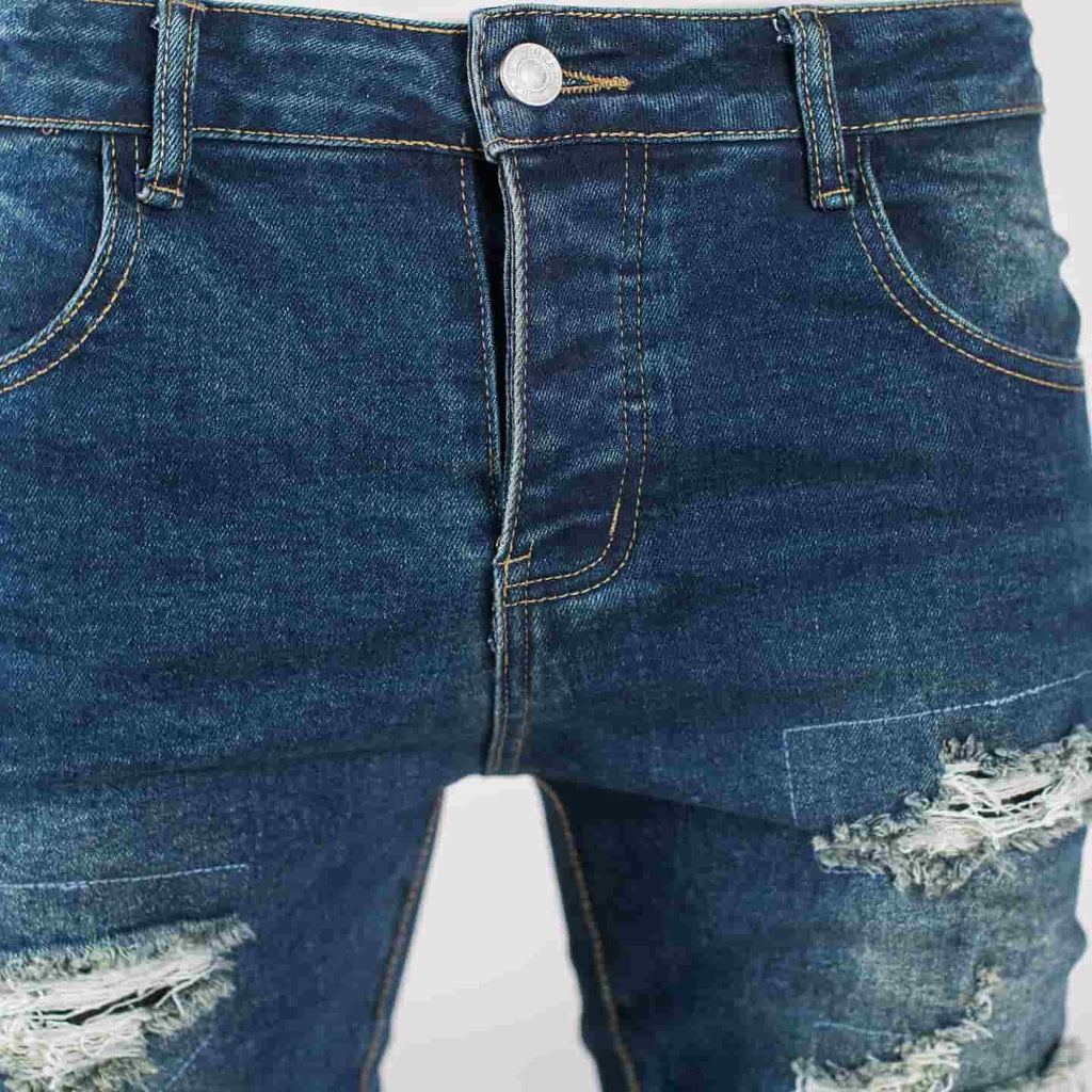 Men's Ripped Skinny Denim Jeans