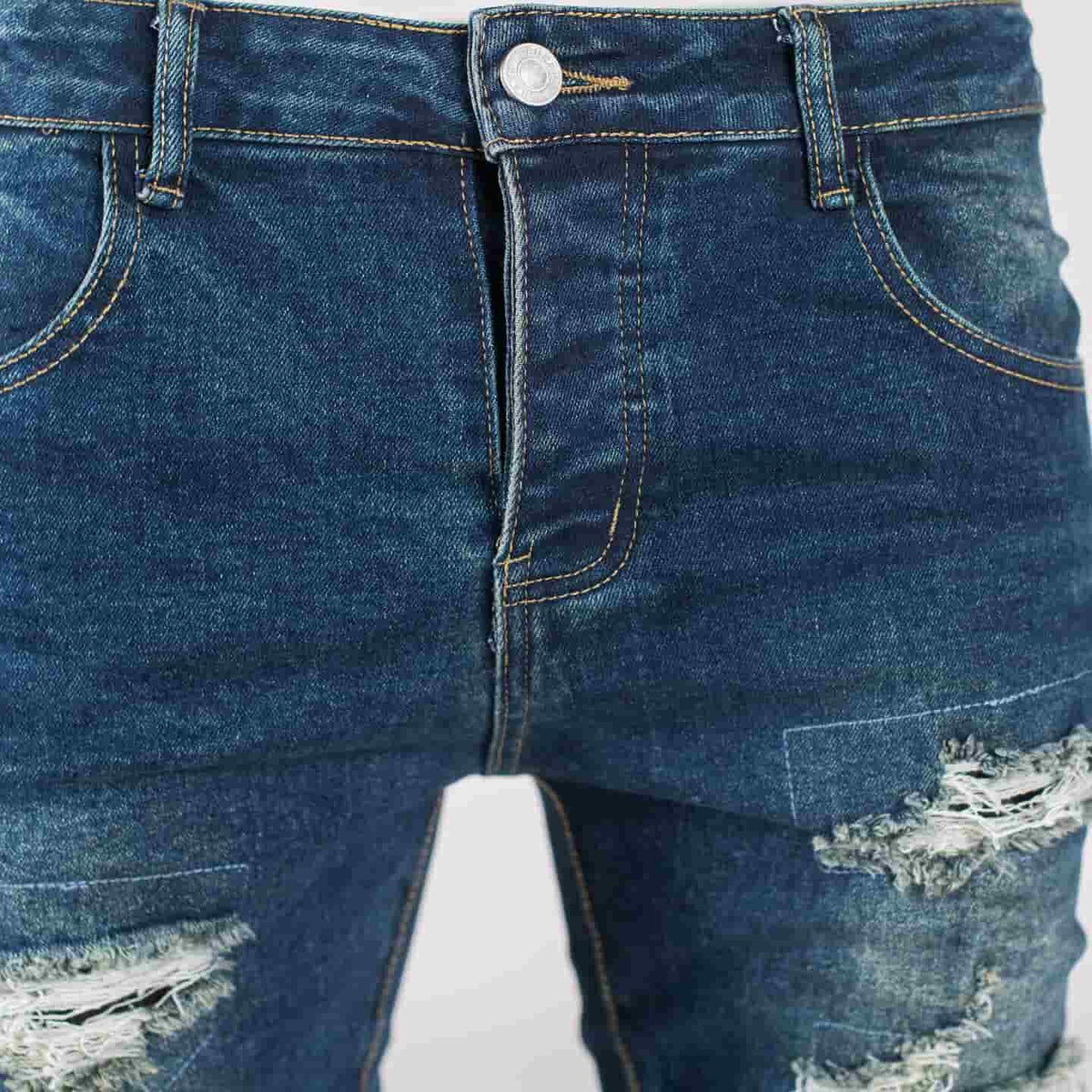 Men's Ripped Skinny Denim Jeans