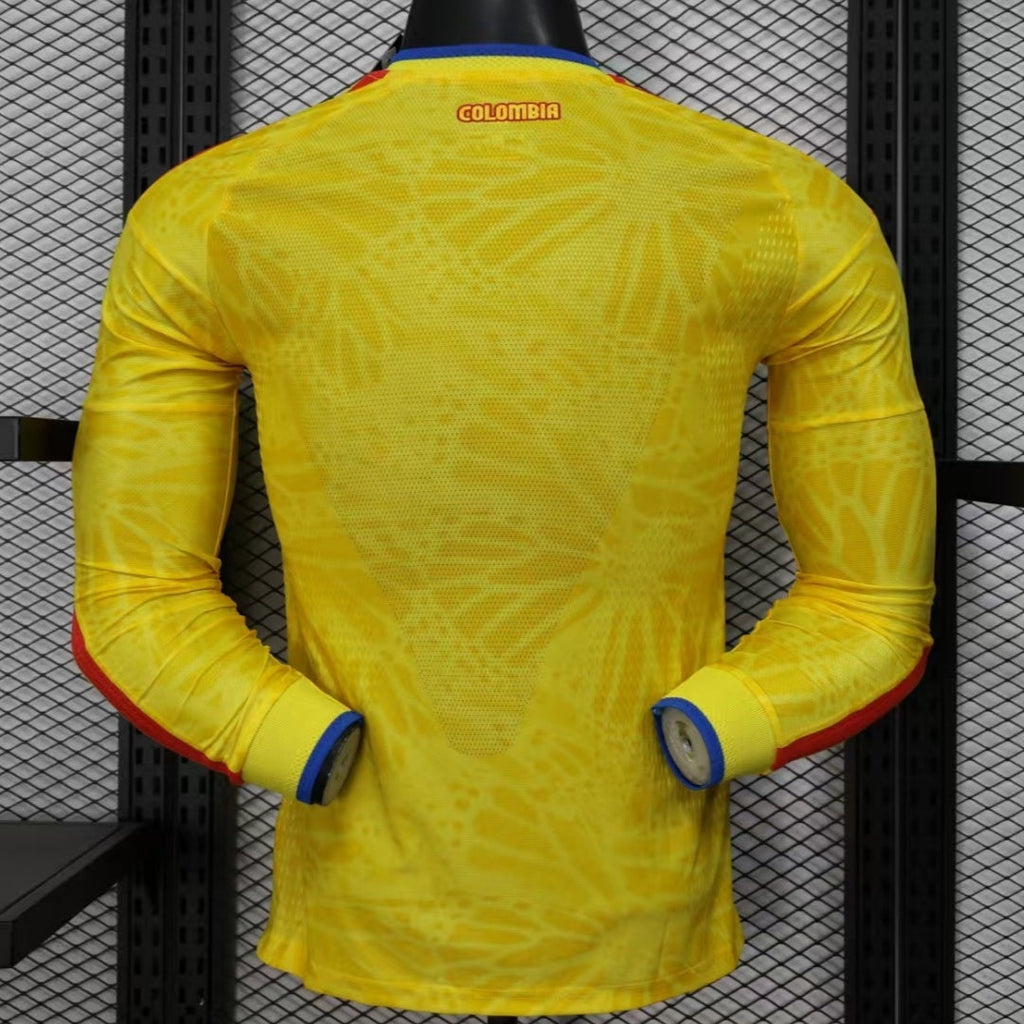 Colombia 25/26 Home Player Long Sleeve Jersey