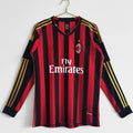 AC Milan 2013-2014 Home Retro Long Sleeve Jersey
