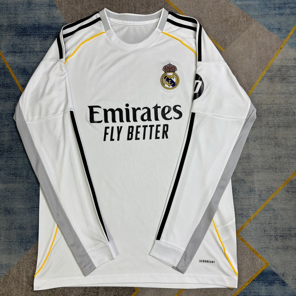 Real Madrid 25/26 Home Long Sleeve Jersey