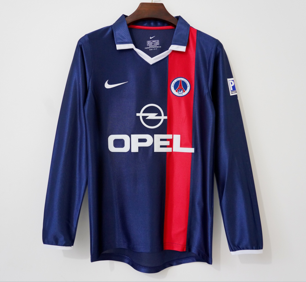 PSG 2001-2002 Home Retro Long Sleeve Jersey