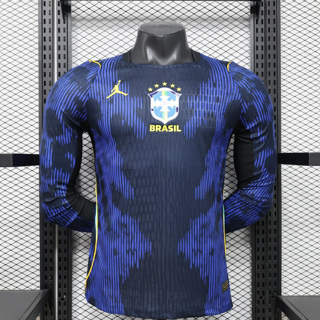 Brazil 2026 Away Player Long Sleeve Jersey