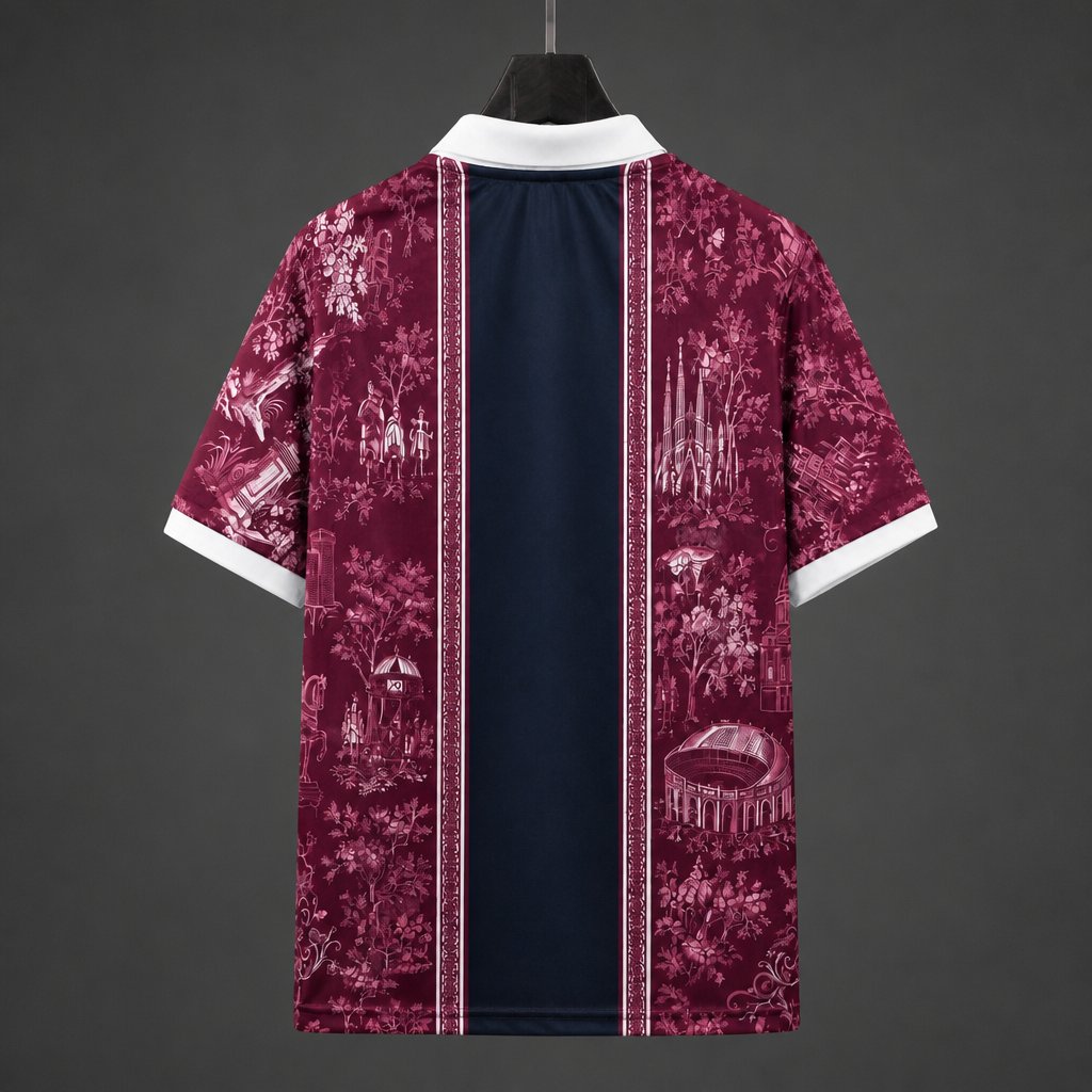 Barcelona 26/27 Special Edition Burgundy Polo Collar Jersey