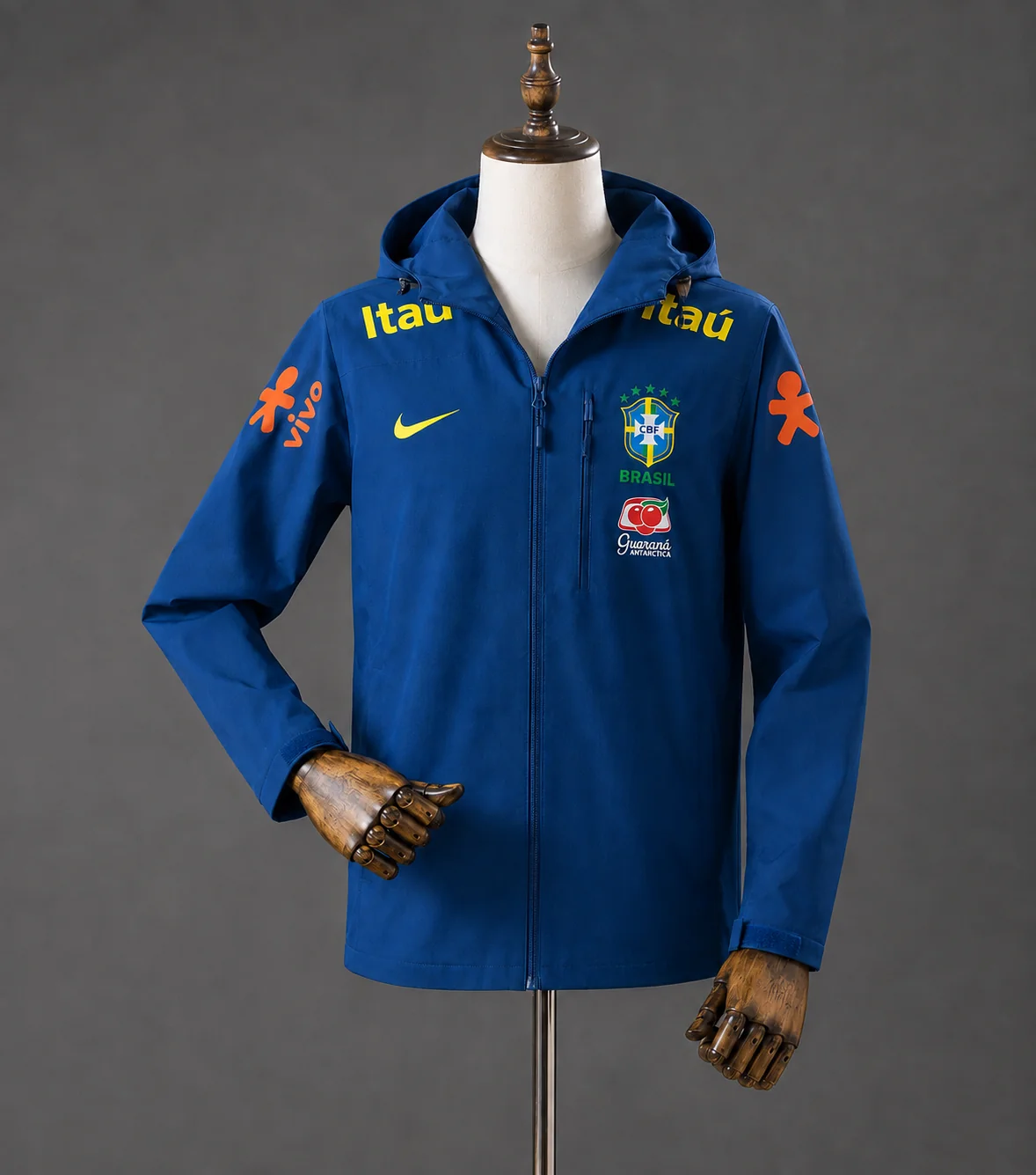 Reversible Windbreaker Jacket Brazil Blue