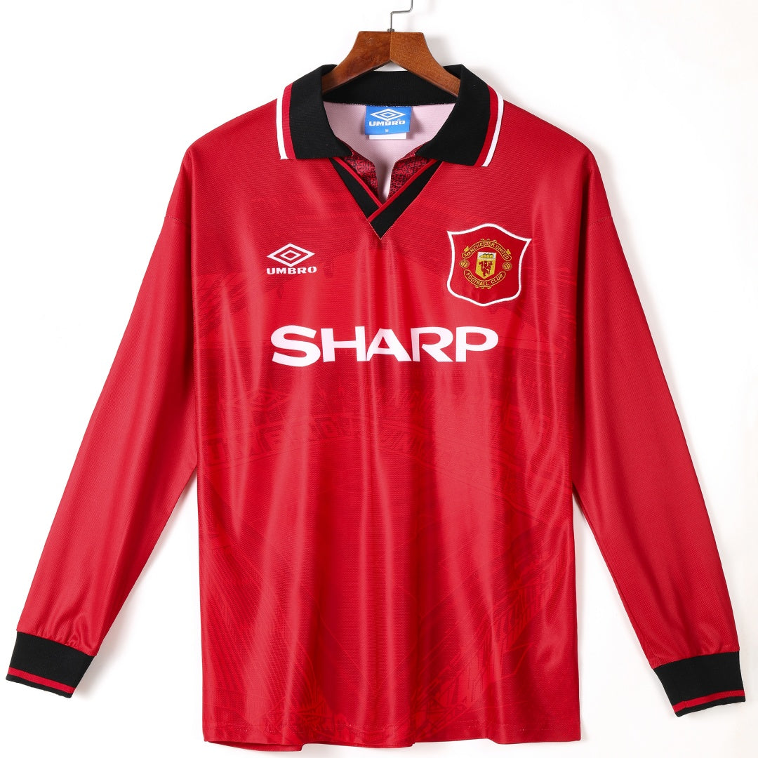 Manchester United 1994-1996 Home Retro Long Sleeve Jersey
