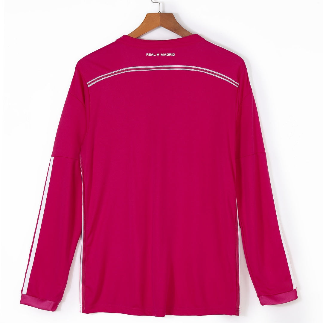 Real Madrid 2014-2015 Away Long Sleeve Retro Jersey
