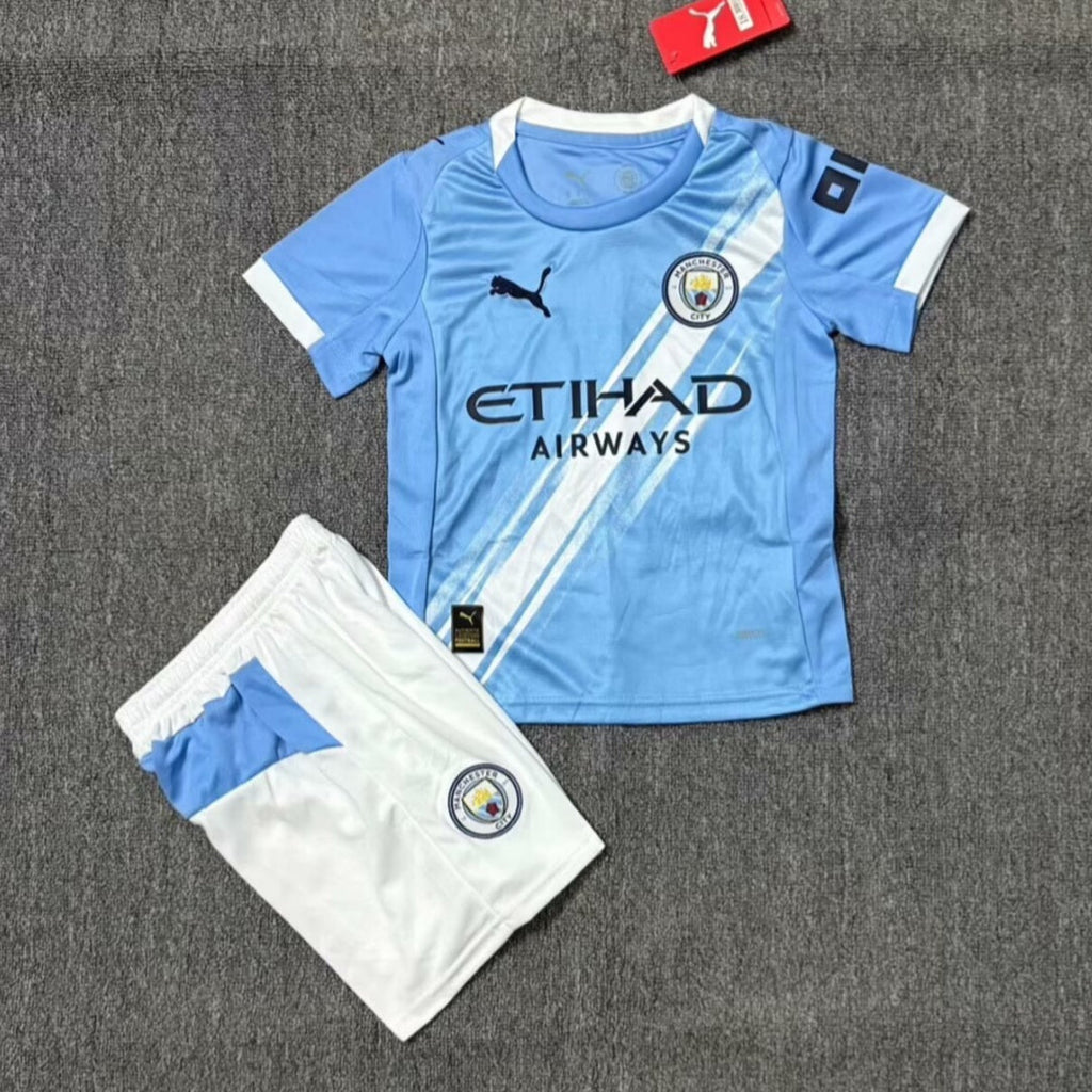 Manchester City 25/26 Home Kids Kit