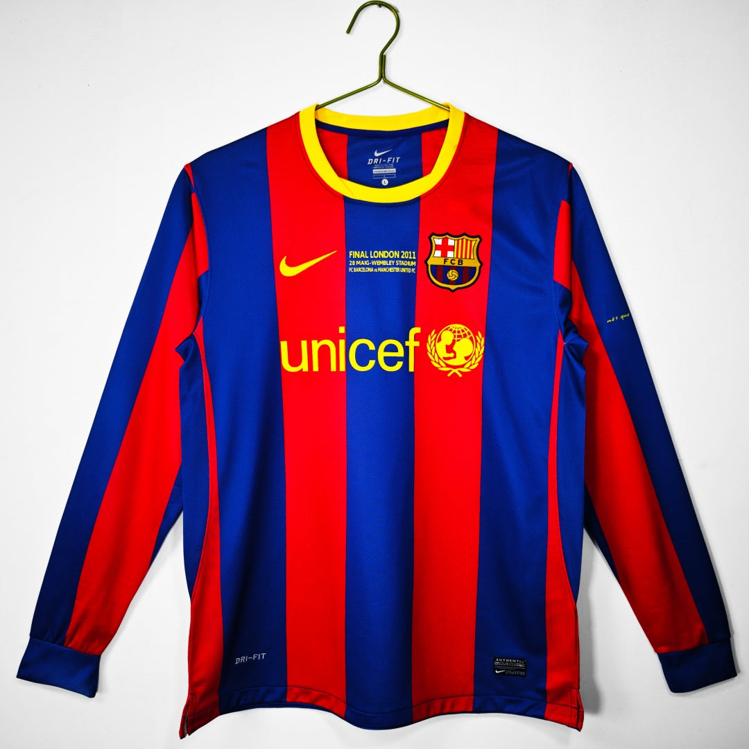 Barcelona 2010-2011 Home Retro Long Sleeve Jersey