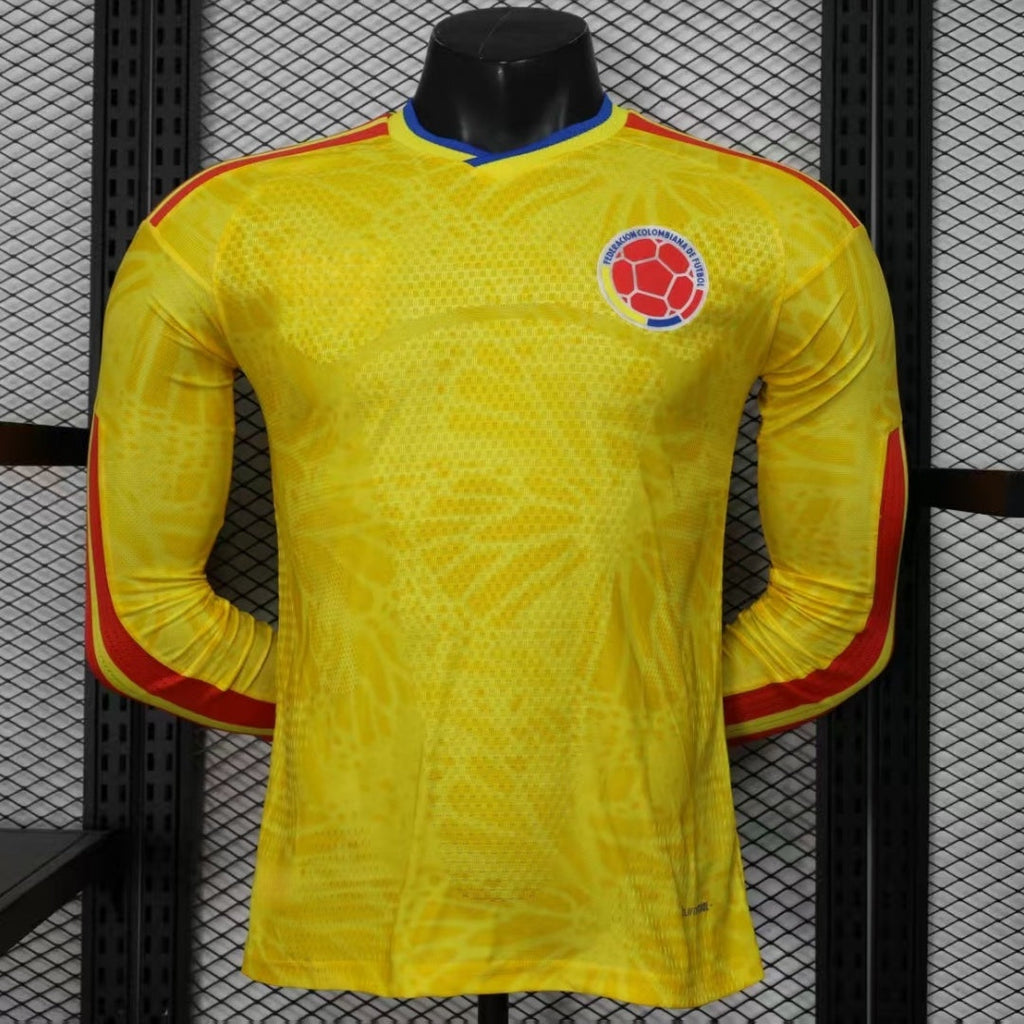 Colombia 25/26 Home Player Long Sleeve Jersey