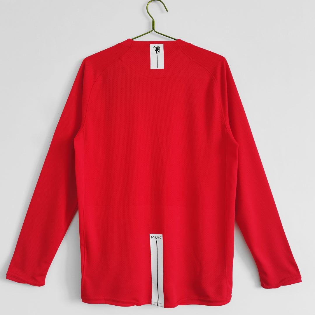 Manchester United 2007-2008 Home Retro Long Sleeve Jersey