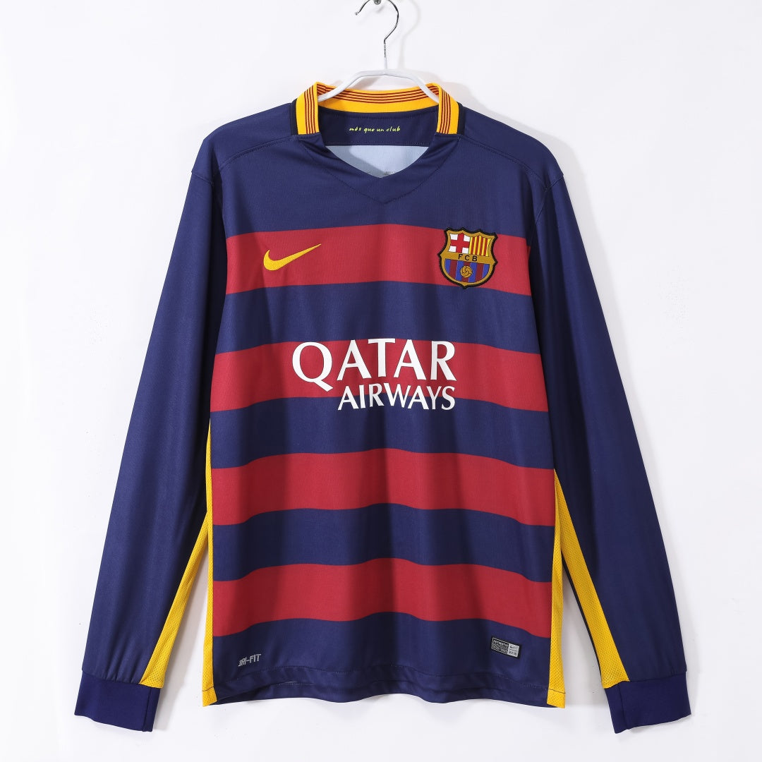 Barcelona 2015-2016 Home Retro Long Sleeve Jersey