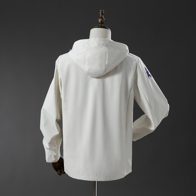 Reversible Windbreaker Jacket Brazil White