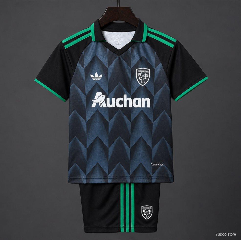RC Lens 26/27 Away Black Green Kids Kit