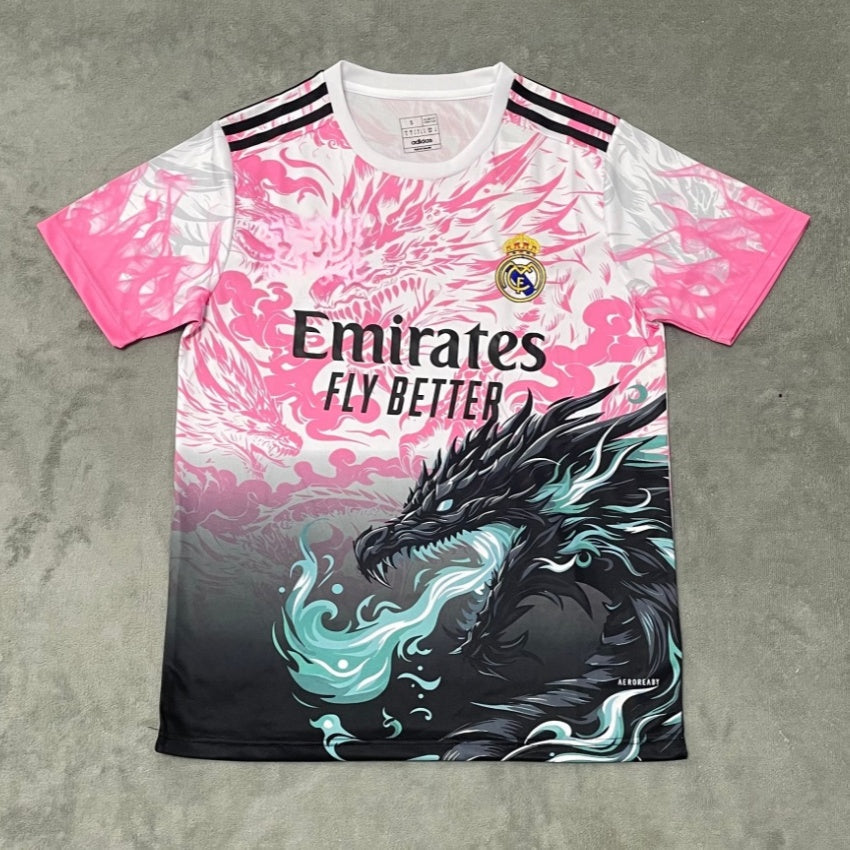 Real Madrid 2025-2026 Special style Pink dragon Jersey