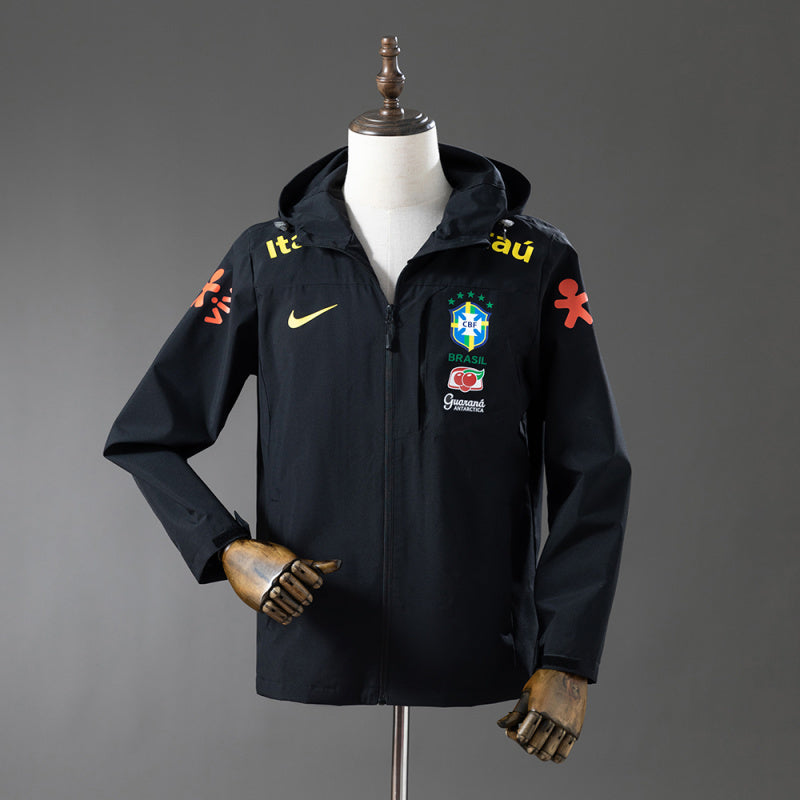 Reversible Windbreaker Jacket Brazil Black