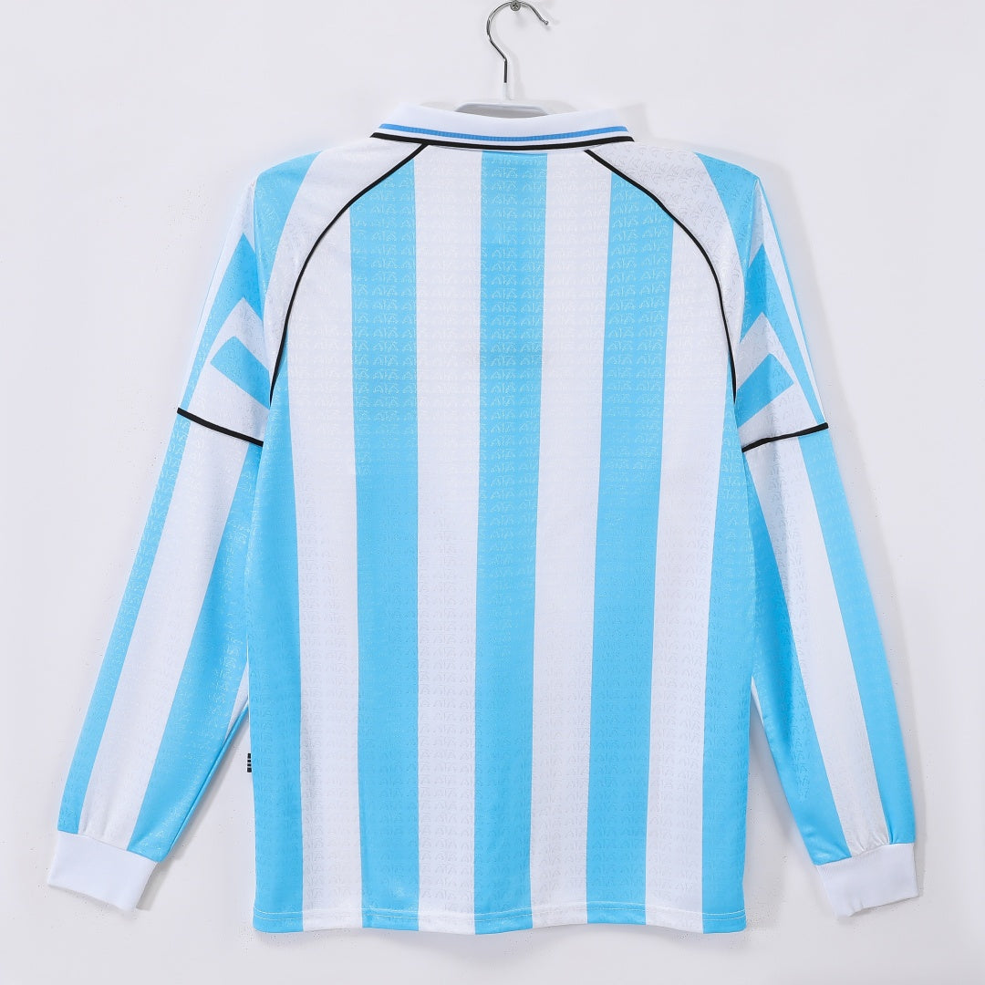 Argentina 1998-1997 Home Retro Long Sleeve Jersey