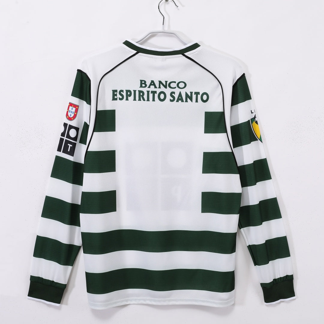 Sporting CP 2001-2003 Home Long Sleeve Retro Jersey