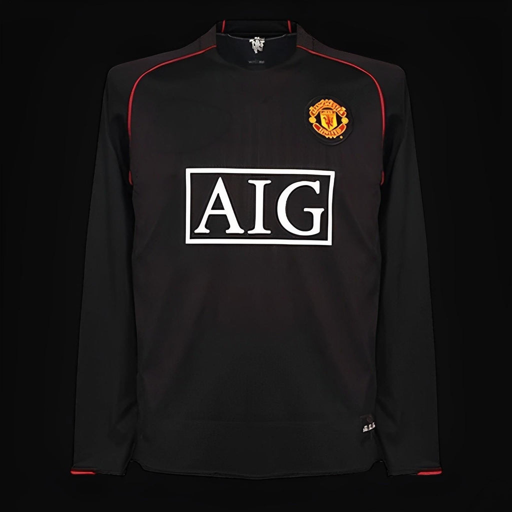 Manchester United 2007-2008 Away Retro Long Sleeve Jersey