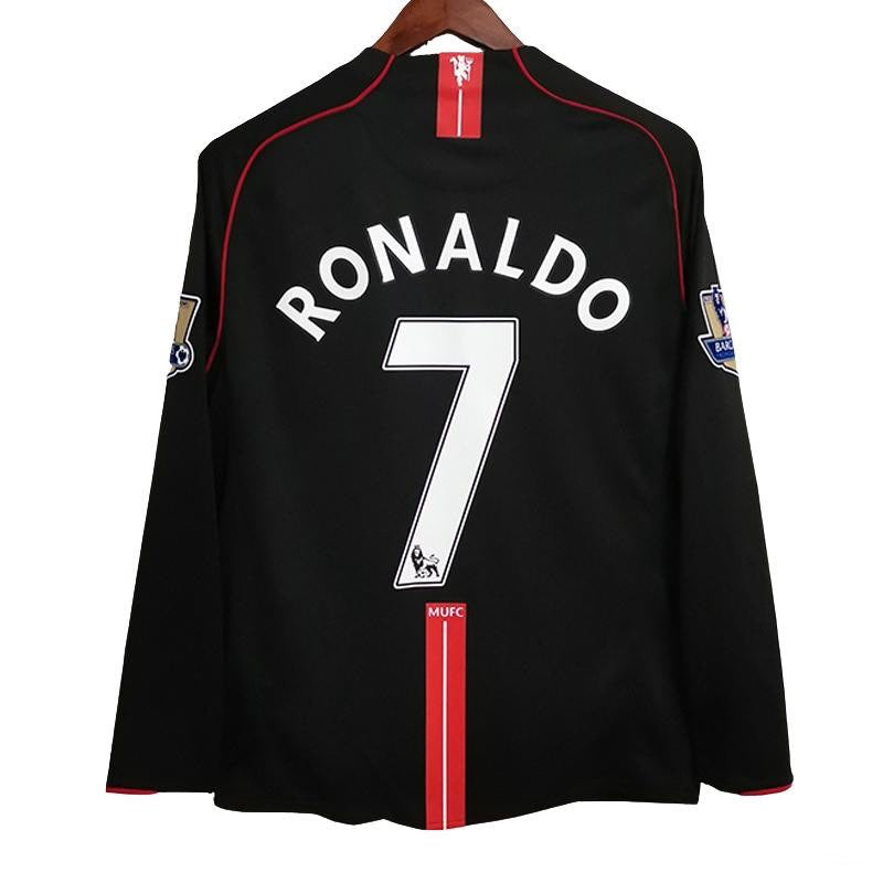 Manchester United 2007-2008 Away Retro Long Sleeve Jersey