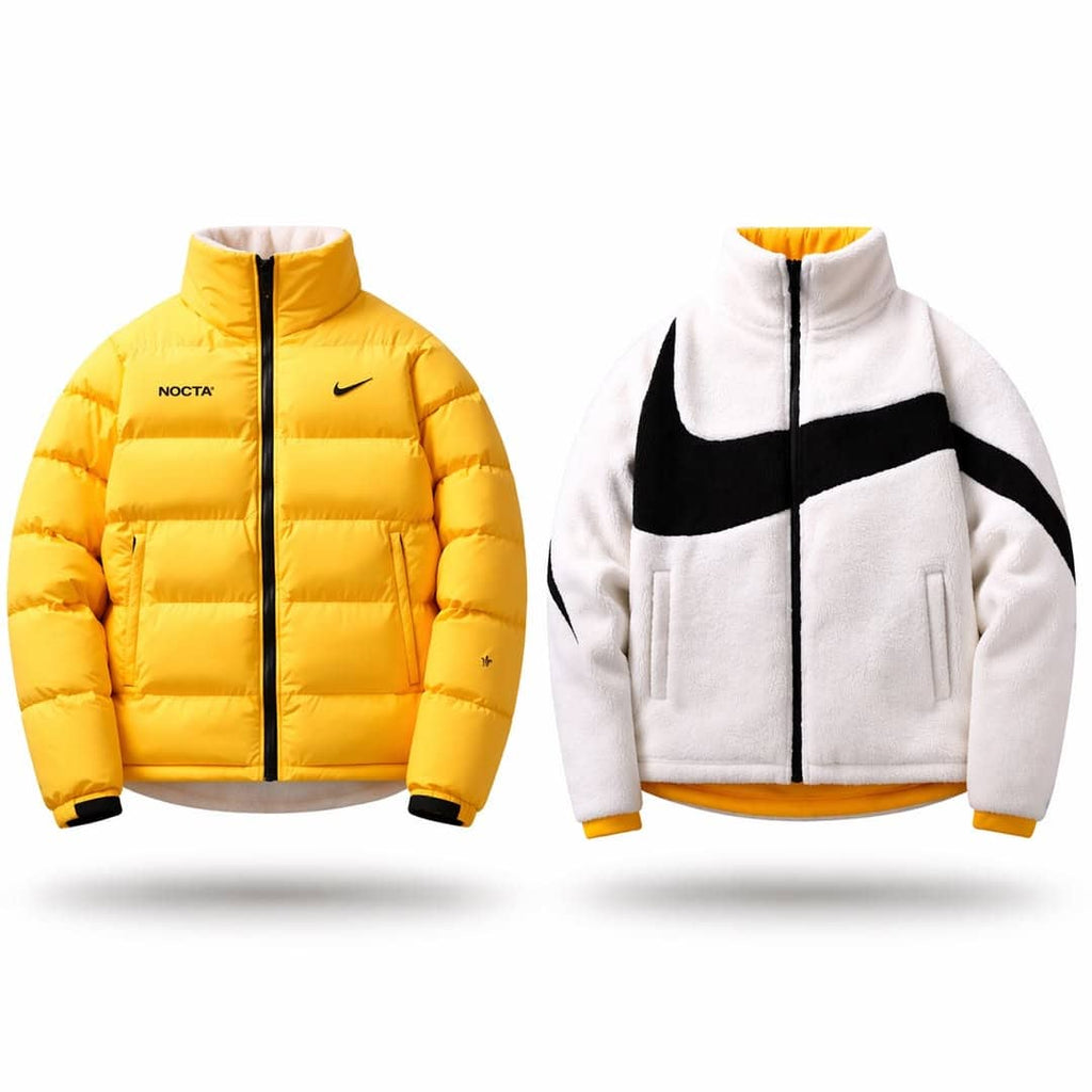 Nike & Nocta Reversible Winter Puffer Jacket yellow/white