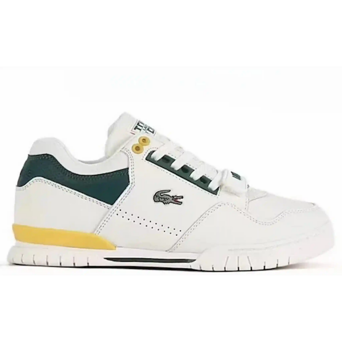 Lacoste Mens Missouri Sneakers - White/Green/Yellow