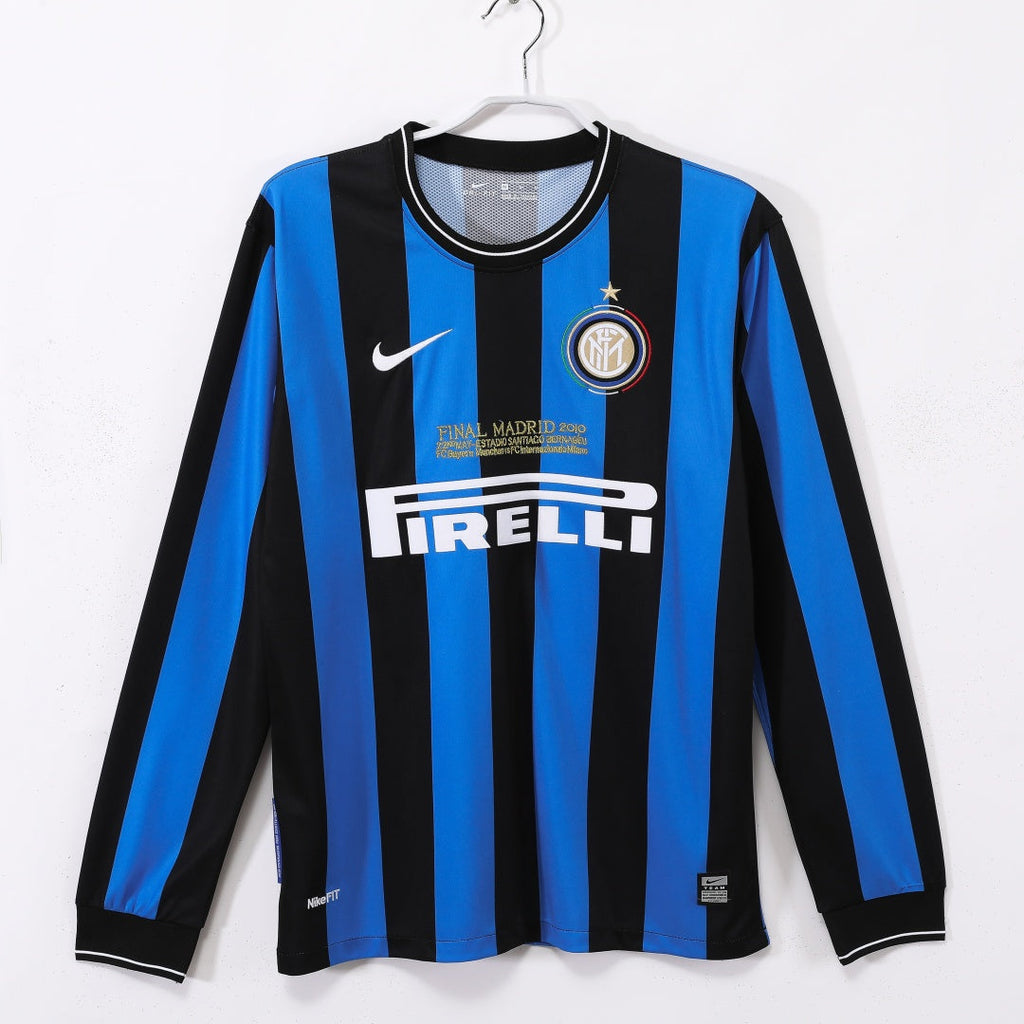 Inter Milan 2009-2010 Home Long Sleeve Retro Jersey
