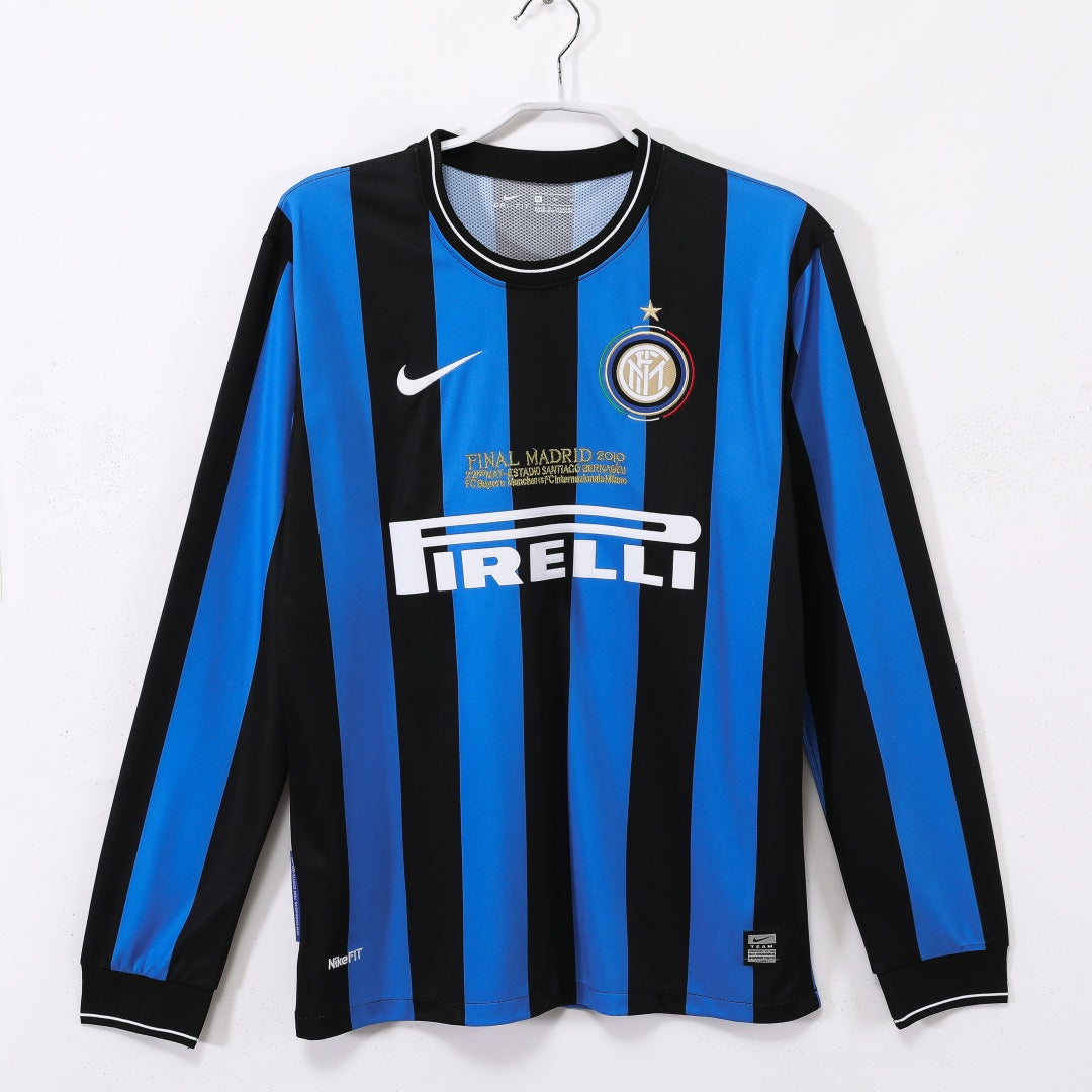 Inter Milan 2009-2010 Home Long Sleeve Retro Jersey