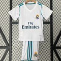 Real Madrid 2017-2018 Home Retro Kids Kit