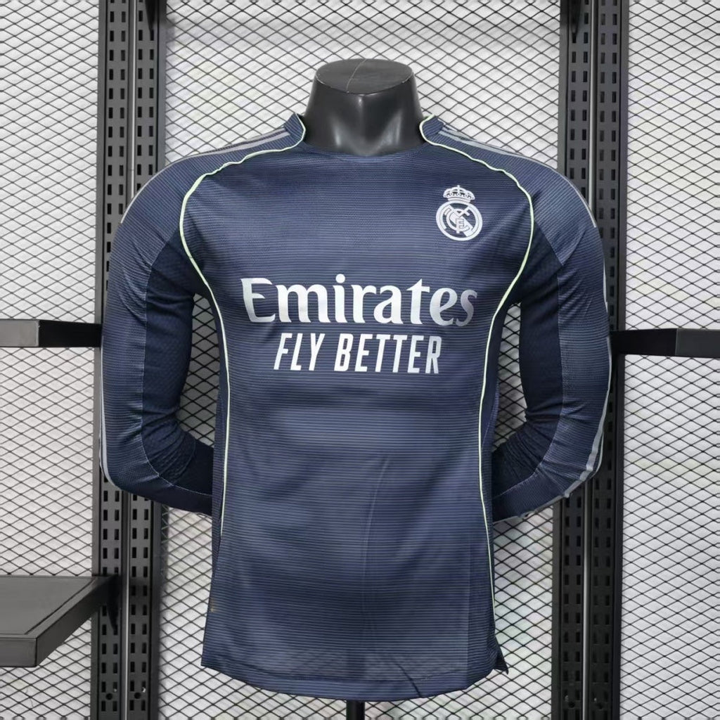 Real Madrid 25/26 Away Player Long Sleeve Jersey